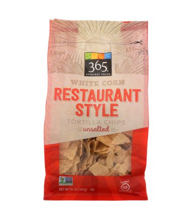 White Corn Restaurant Style Tortilla Chips Unsalted, 14 oz, 365 Everyday Value® _ Whole Foods Market-1.jpg