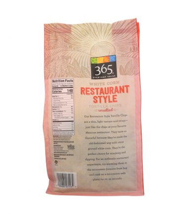 White Corn Restaurant Style Tortilla Chips Unsalted, 14 oz, 365 Everyday Value® _ Whole Foods Market-1.jpg