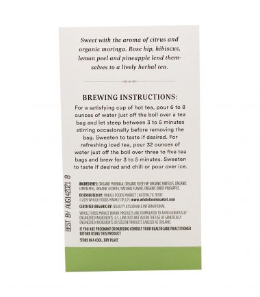 Organic Pineapple Moringa Herbal Tea 20 Count, 1.4 oz, Whole Foods Market™ _ Whole Foods Market-1.jpg